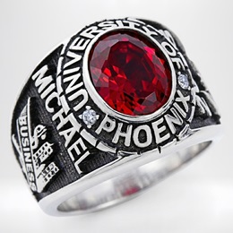 Traditional Large 14K White Gold